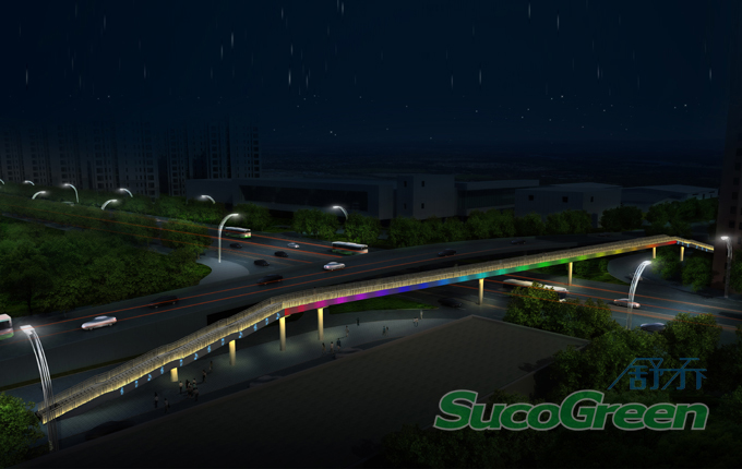 宏圖路跨環(huán)城路天橋7彩